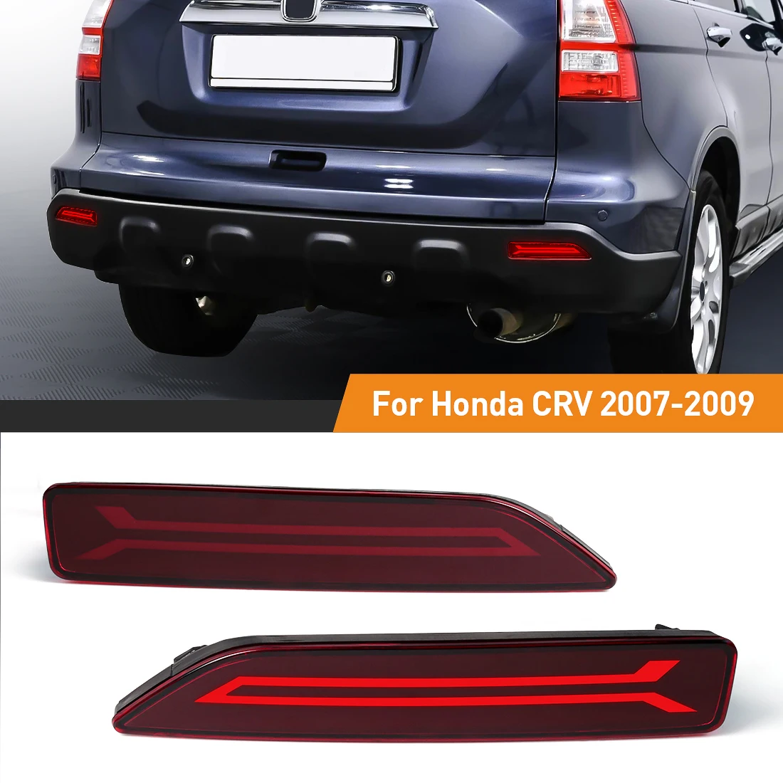 Car Accessories For Road Trip - LED Rear Bumper Reflector Lights For