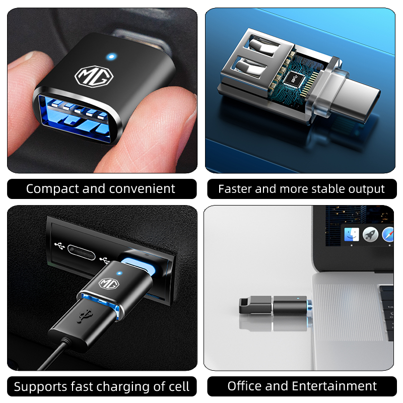 Car LED Type C To USB 3.0 Adap - Car Accessories Essentials recension och pris