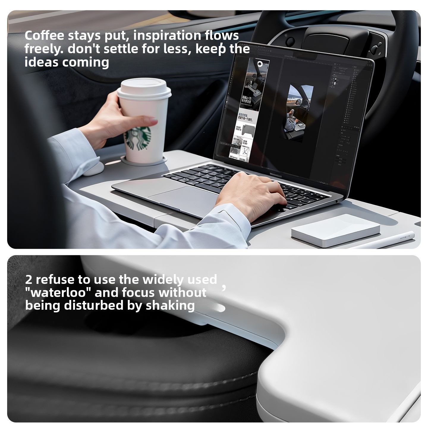 Foldable Car Desk For Tesla Mo - Car Accessories Essentials recension och pris