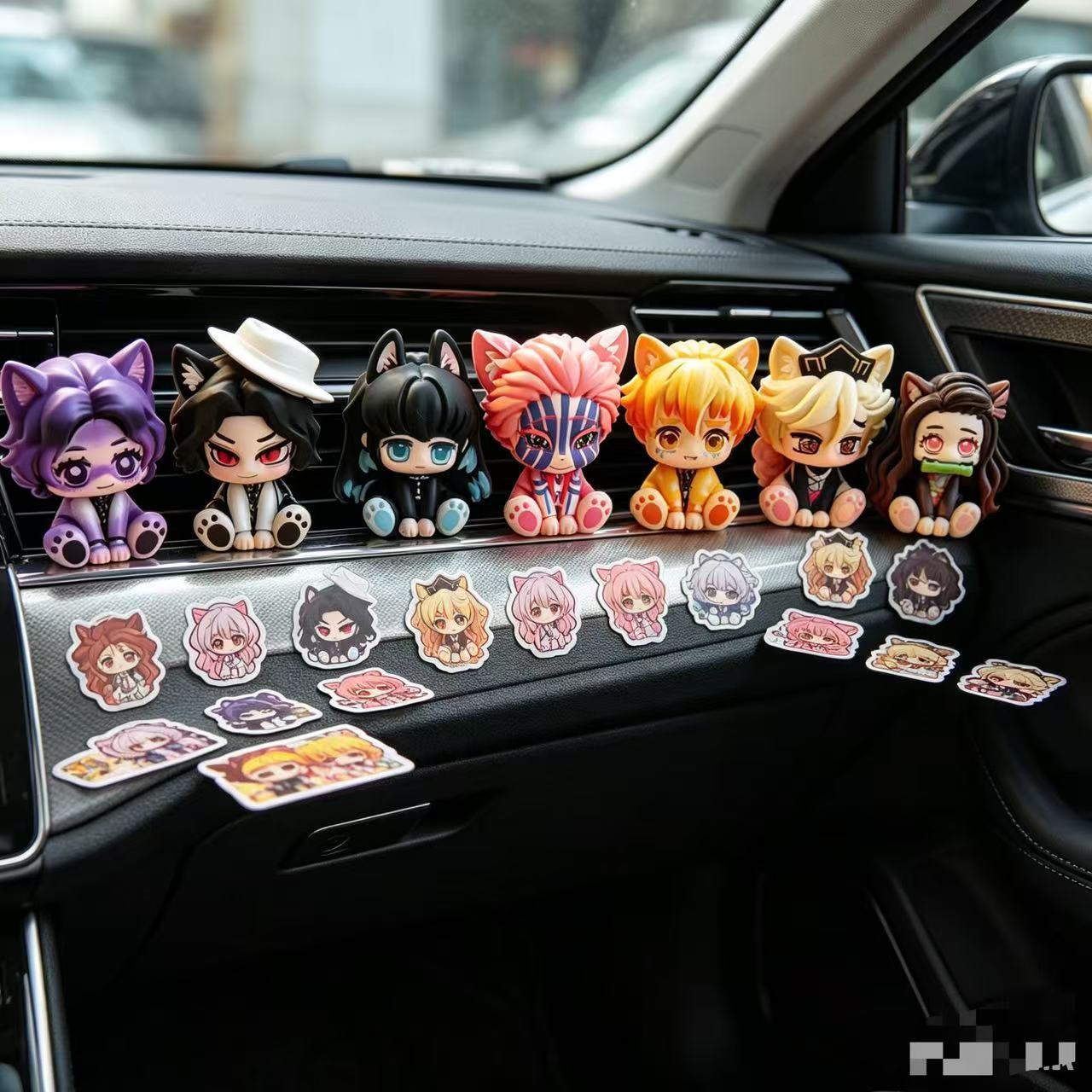 Demon Slayer Cute Chibi Figuri - Car Accessories Papar recension och pris