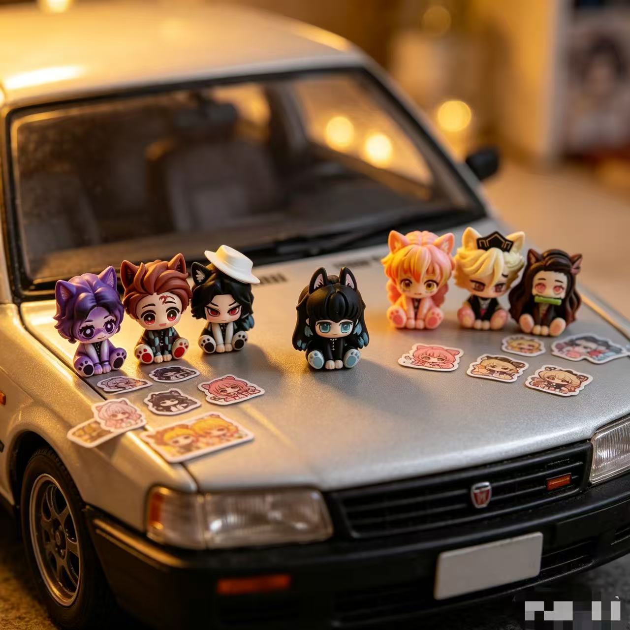 Demon Slayer Cute Chibi Figuri - Car Accessories Papar recension och pris