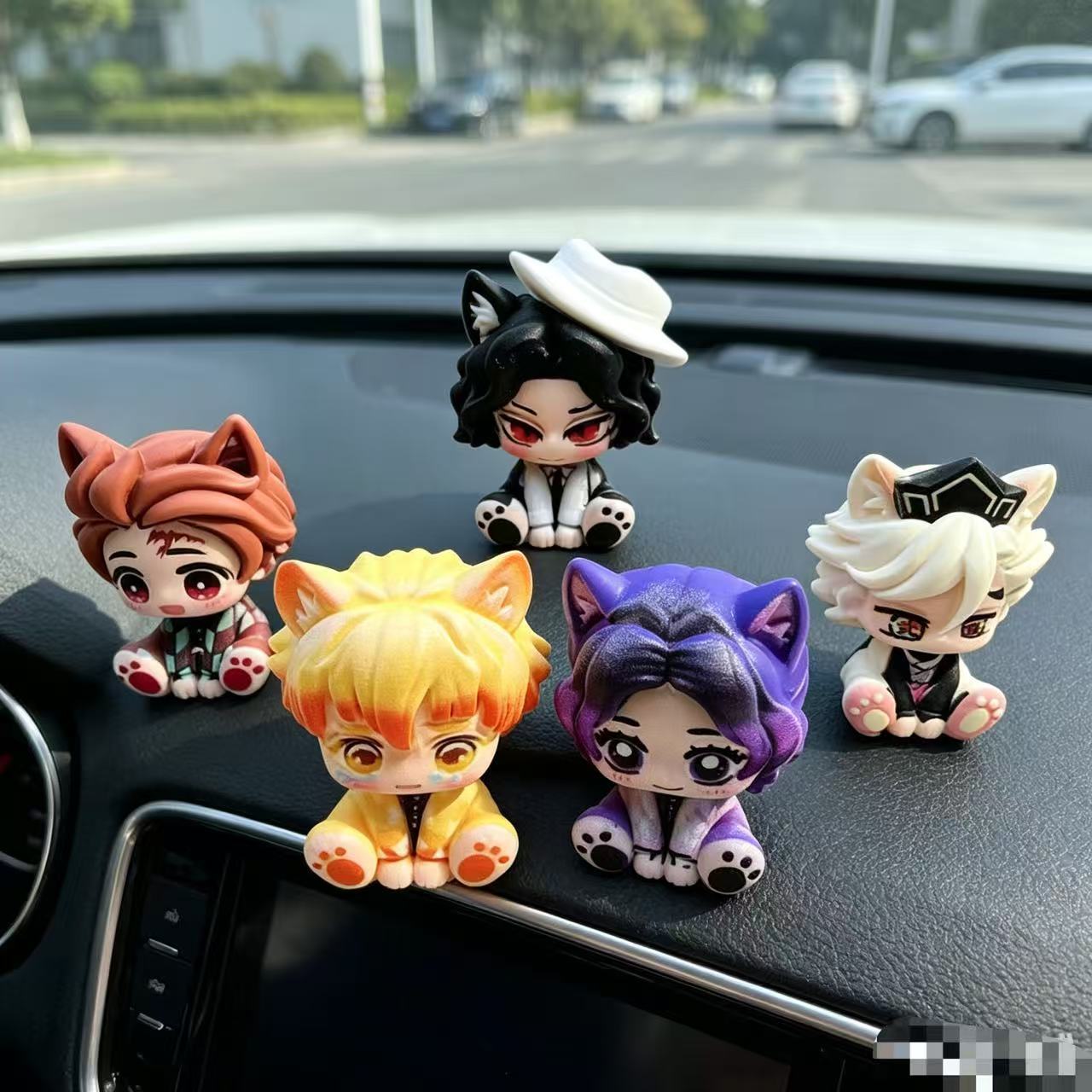 Demon Slayer Cute Chibi Figuri - Car Accessories Papar recension och pris