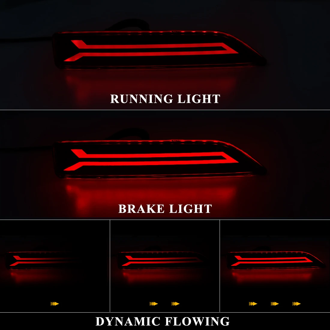 LED Rear Bumper Reflector Ligh - Car Accessories For Road Trip recension och pris