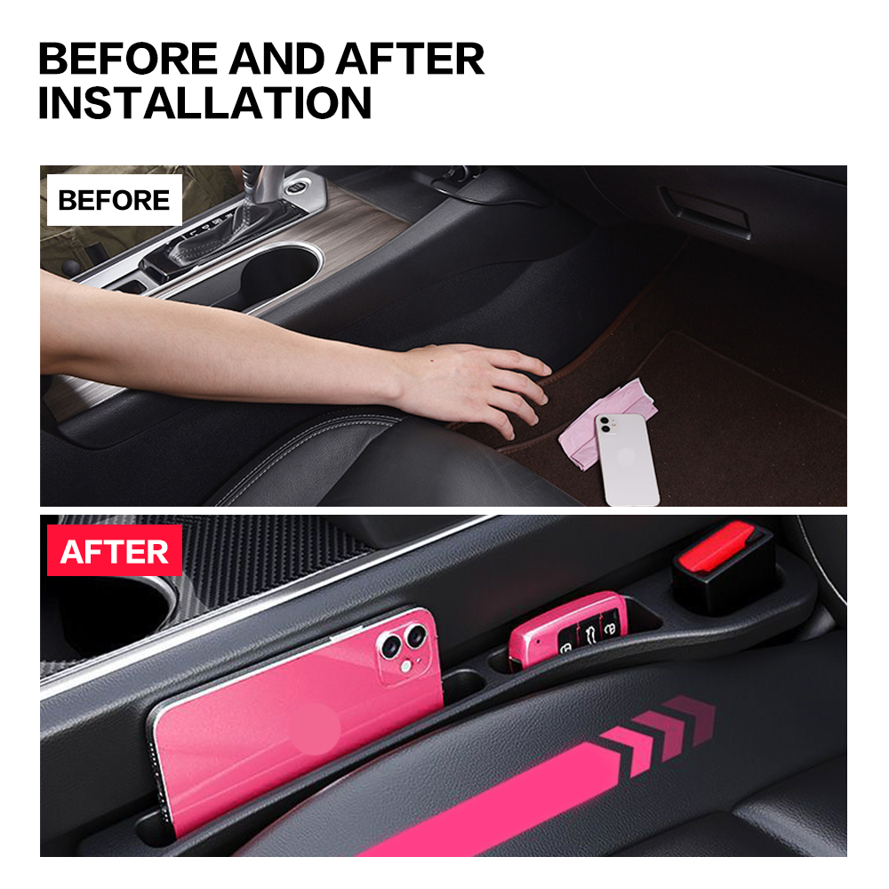2X Car Seat Gap Filler Between - Car Accessories Essentials recension och pris