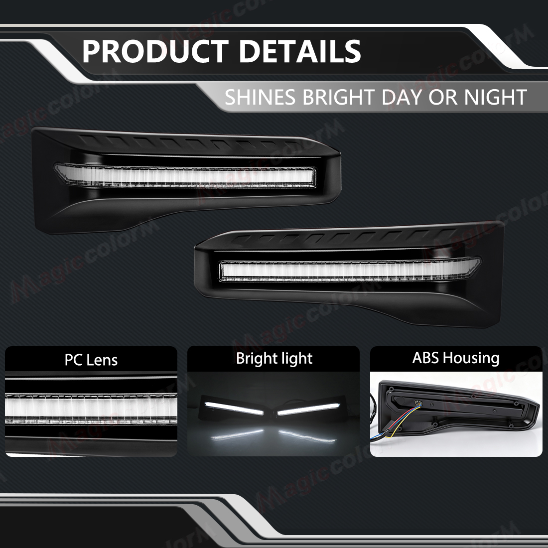 LED DRL Daylights For Toyota L - Car Accessories For Road Trip recension och pris