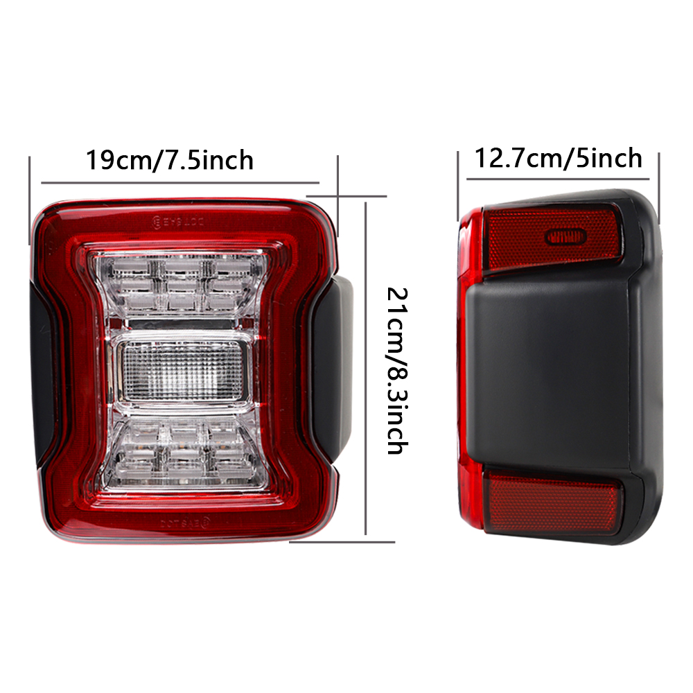 LED Tail Lights for Jeep Wrang - Car Accessories For Road Trip recension och pris