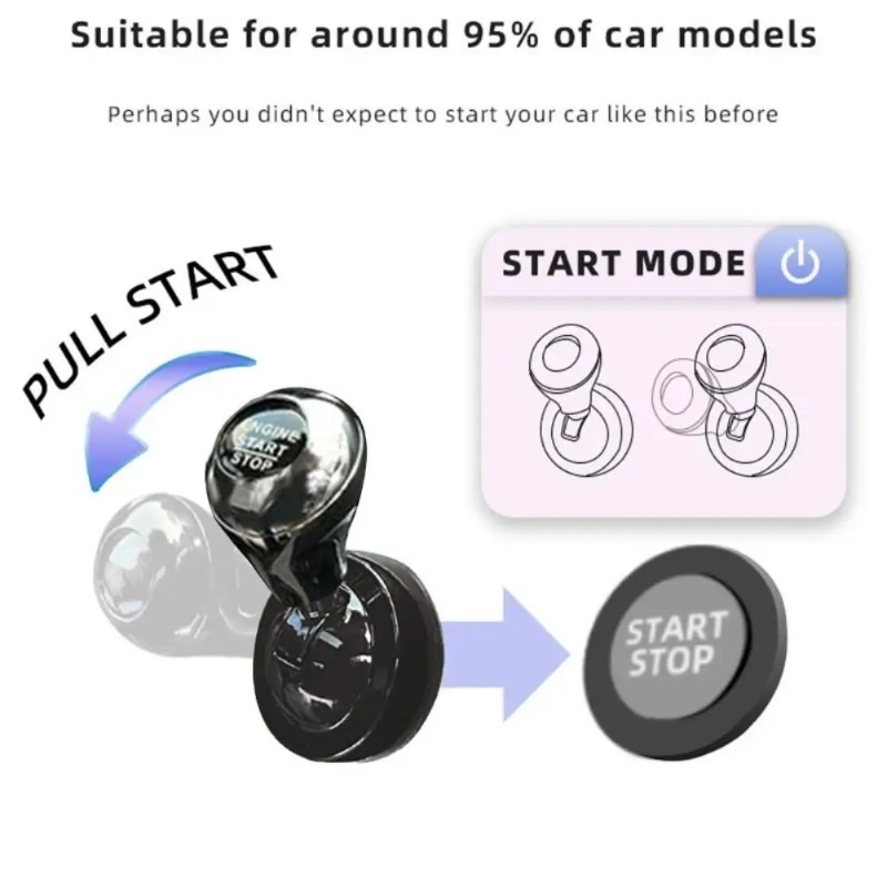 Car One-Touch Start Button wit - Car Accessories Papar recension och pris