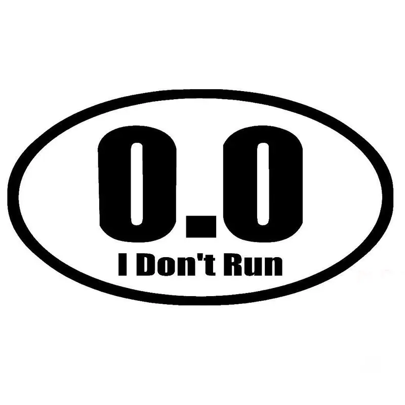 New Design 0.0 I Don't Run Adh - Car Accessories For Road Trip recension och pris